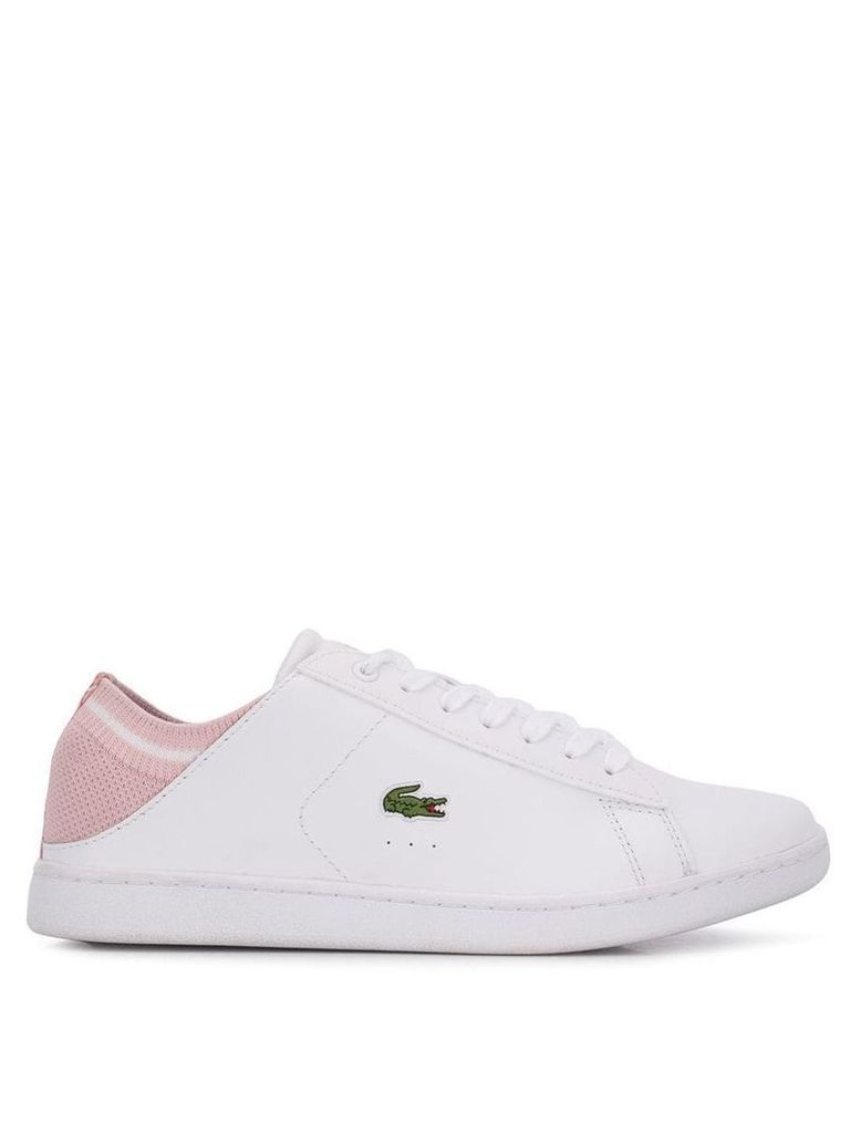 Lacoste logo patch sneakers - White