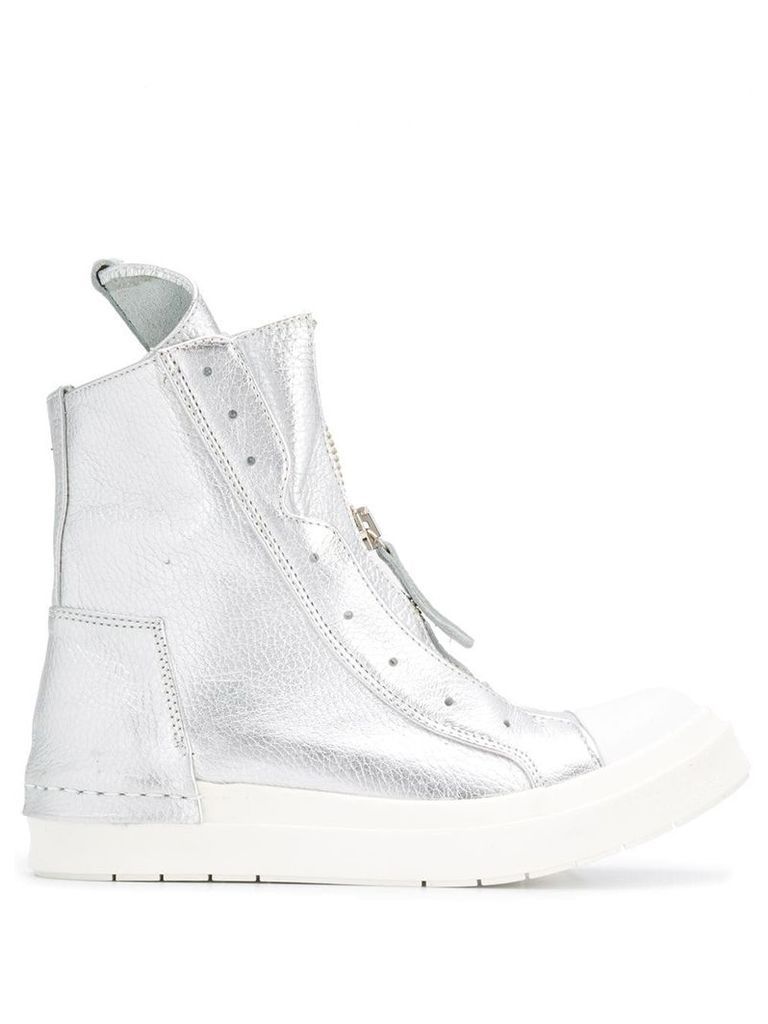 Cinzia Araia double zip sneakers - Silver
