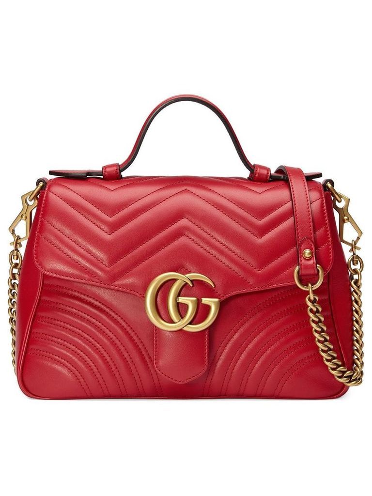 Gucci GG Marmont small top handle bag - Red