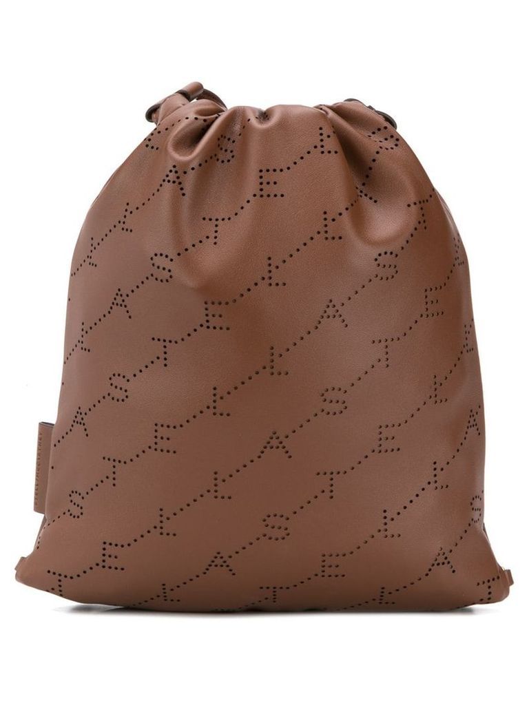 Stella McCartney Monogram mini backpack - Brown