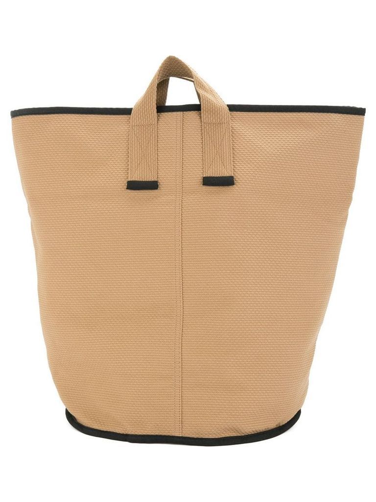 Cabas large Laundry tote - Brown
