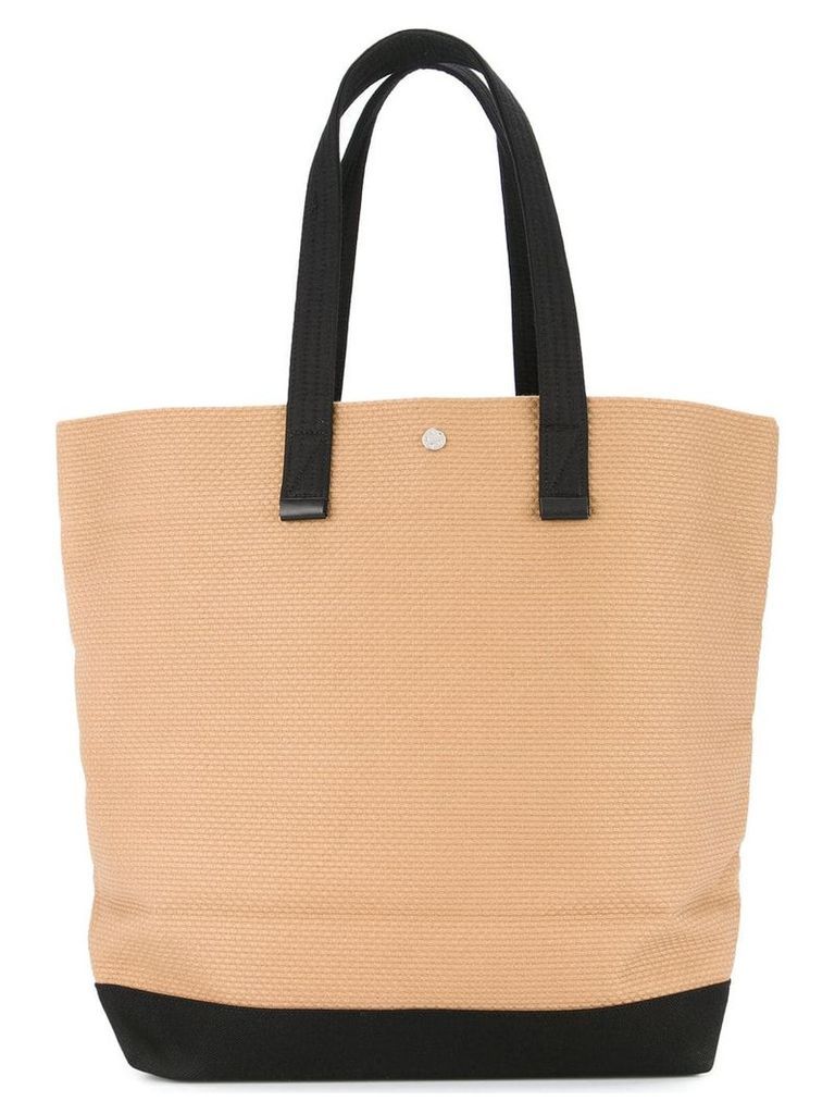 Cabas large shopper tote bag - Brown