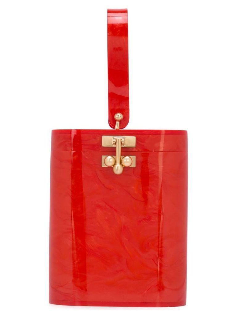 Edie Parker mini bucket bag - Red