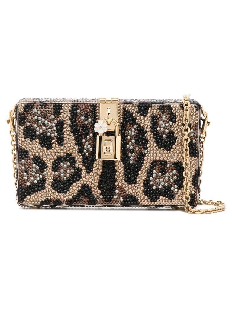 Dolce & Gabbana embellished clutch bag - Brown