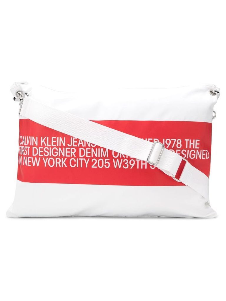 Calvin Klein Jeans Est. 1978 logo print shoulder bag - White
