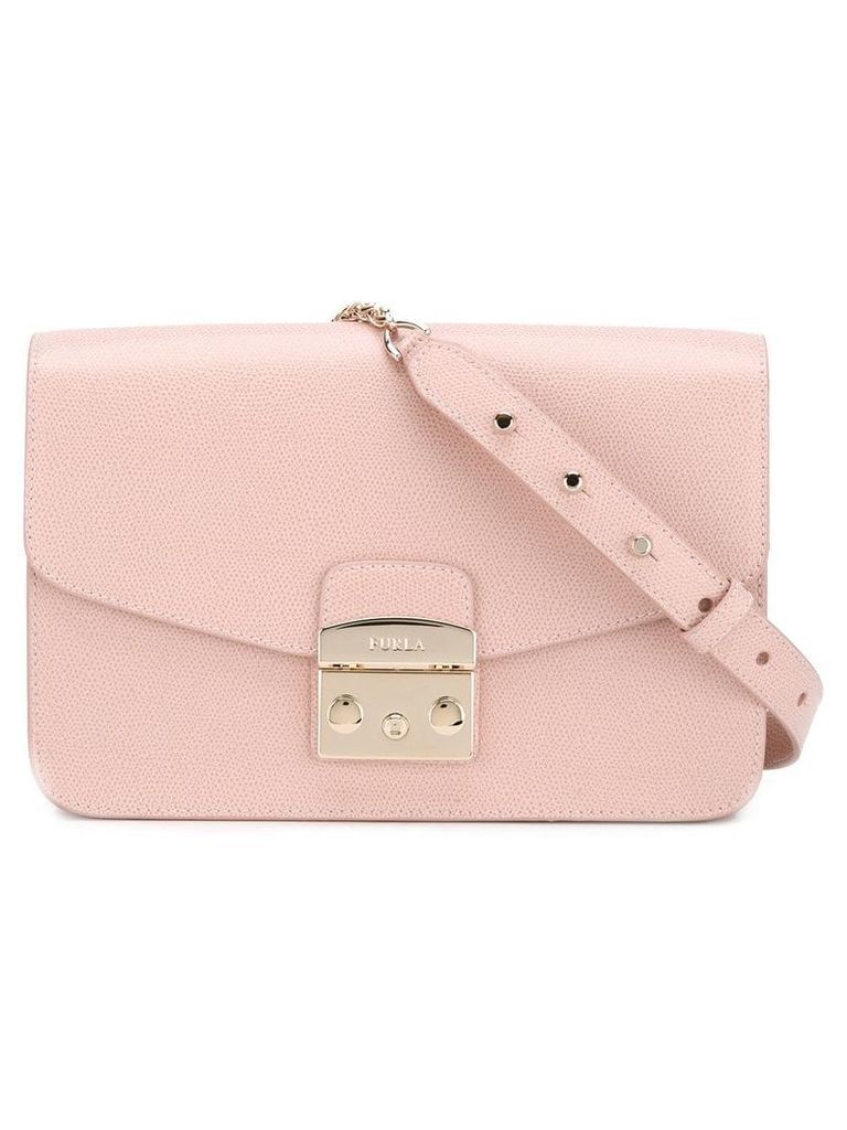 Furla studded strap shoulder bag - Pink