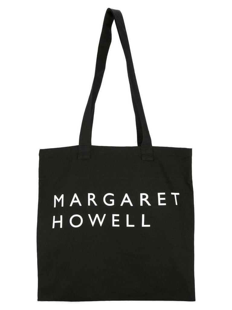 Margaret Howell logo shopper tote - Black