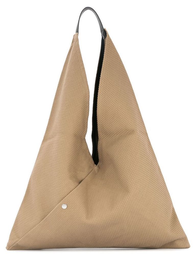 Cabas large Triangle tote - Brown