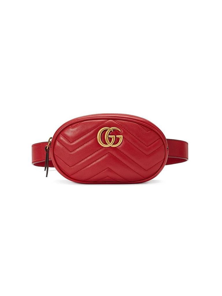 Gucci GG Marmont matelassé belt bag - Red