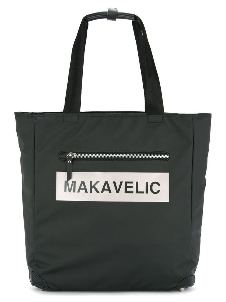 Makavelic Ludos box logo tote - Black