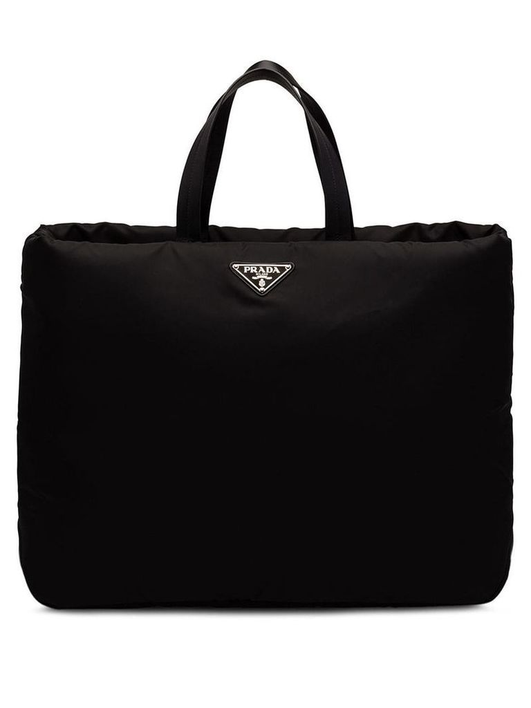 Prada large padded tote bag - Black