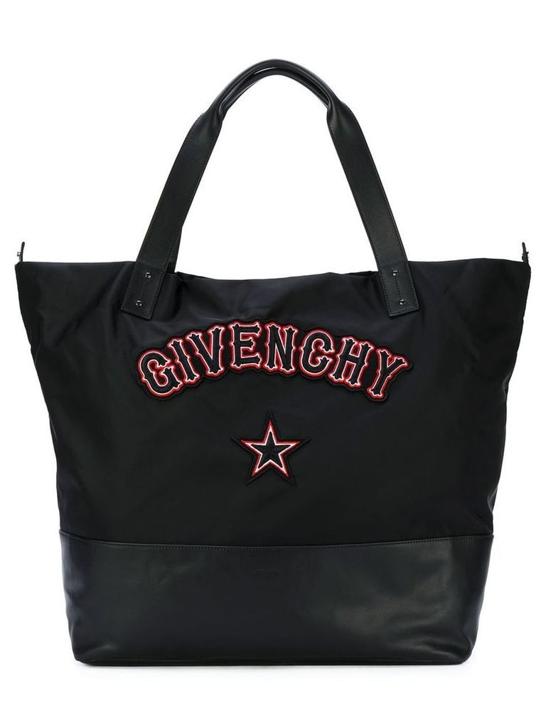 Givenchy Givenchy gothic patch shoulder bag - Black