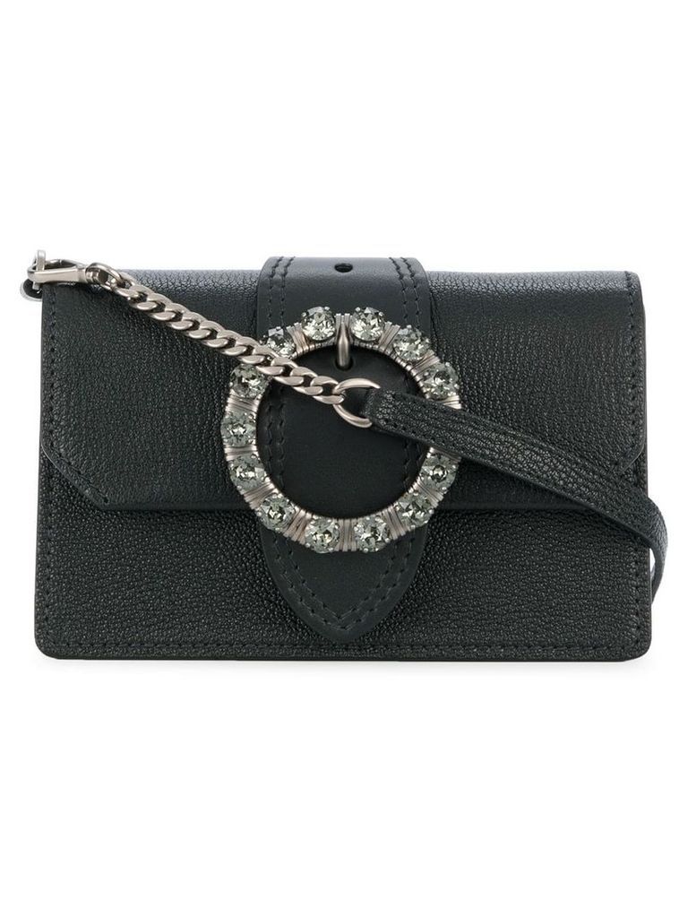 Miu Miu embellished buckle mini bag - Black