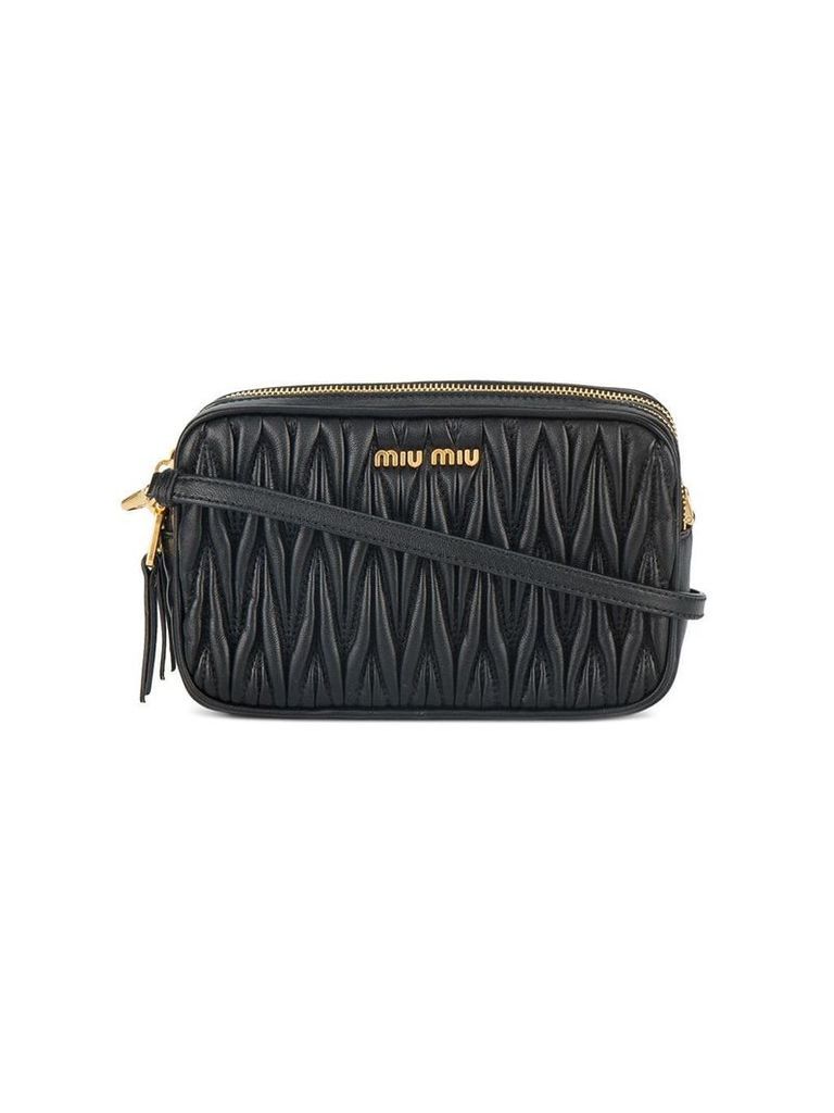 Miu Miu small quilted bag with strap - Black