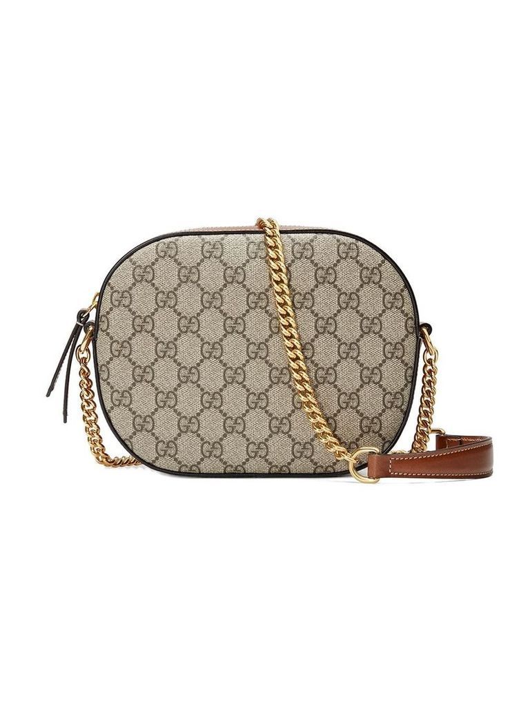Gucci GG Supreme mini chain bag - Brown