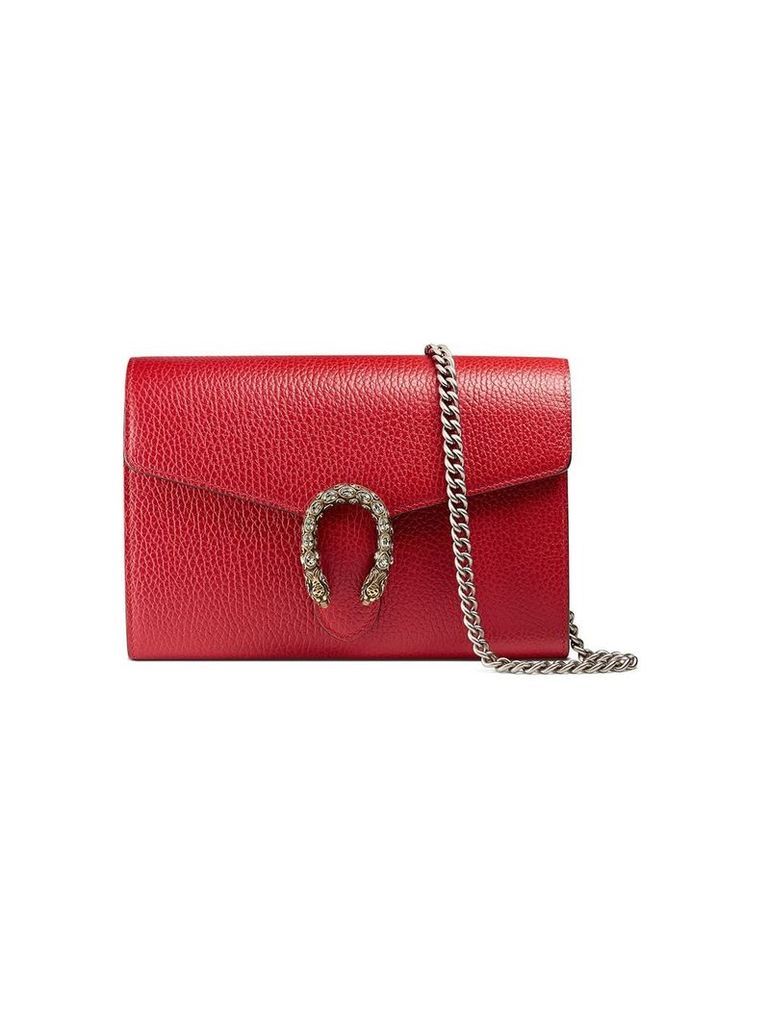Gucci Dionysus leather mini chain bag - Red