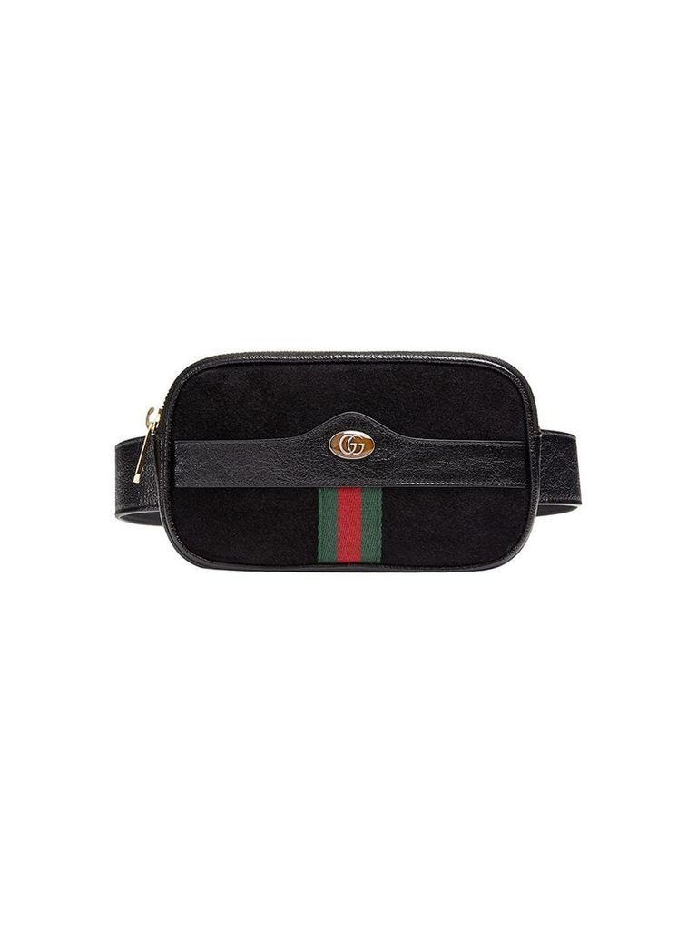Gucci Ophidia web suede belt bag - Black