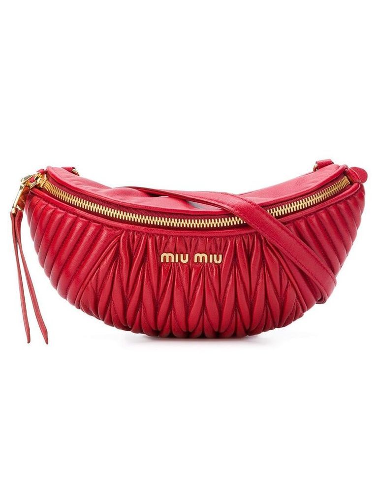 Miu Miu ribbed belt bag - Red