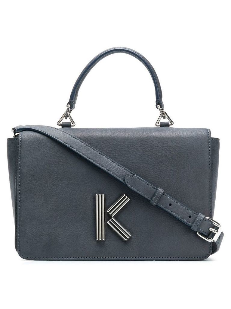 Kenzo logo shoulder bag - Blue