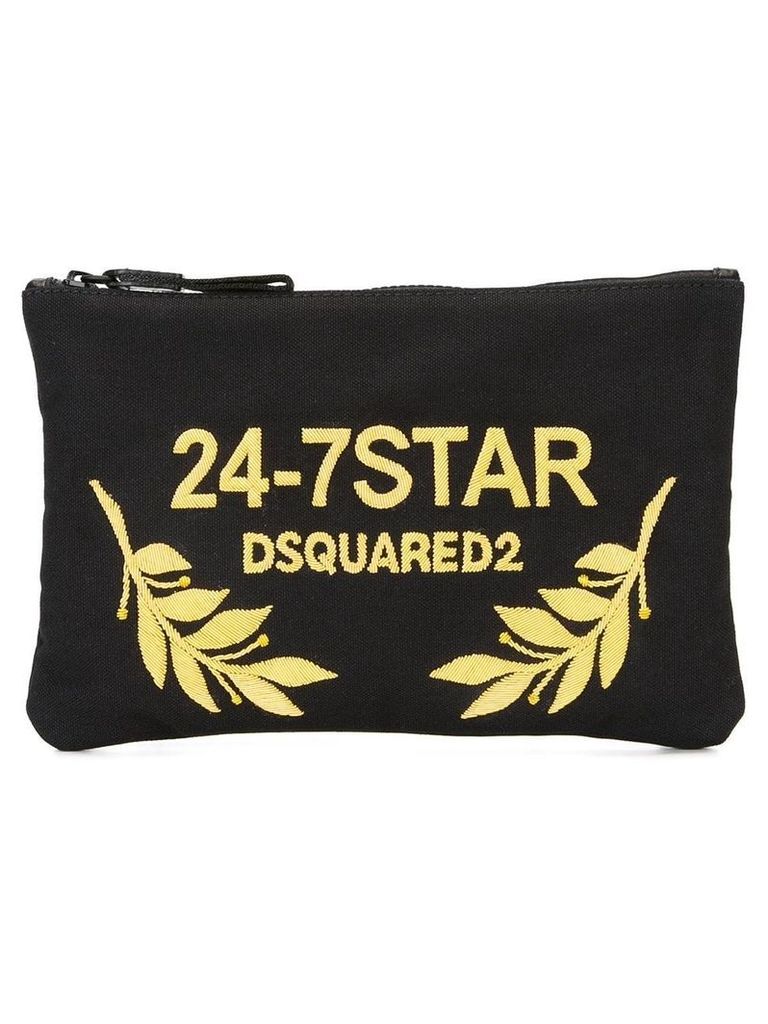 Dsquared2 24-7 STAR clutch bag - Black