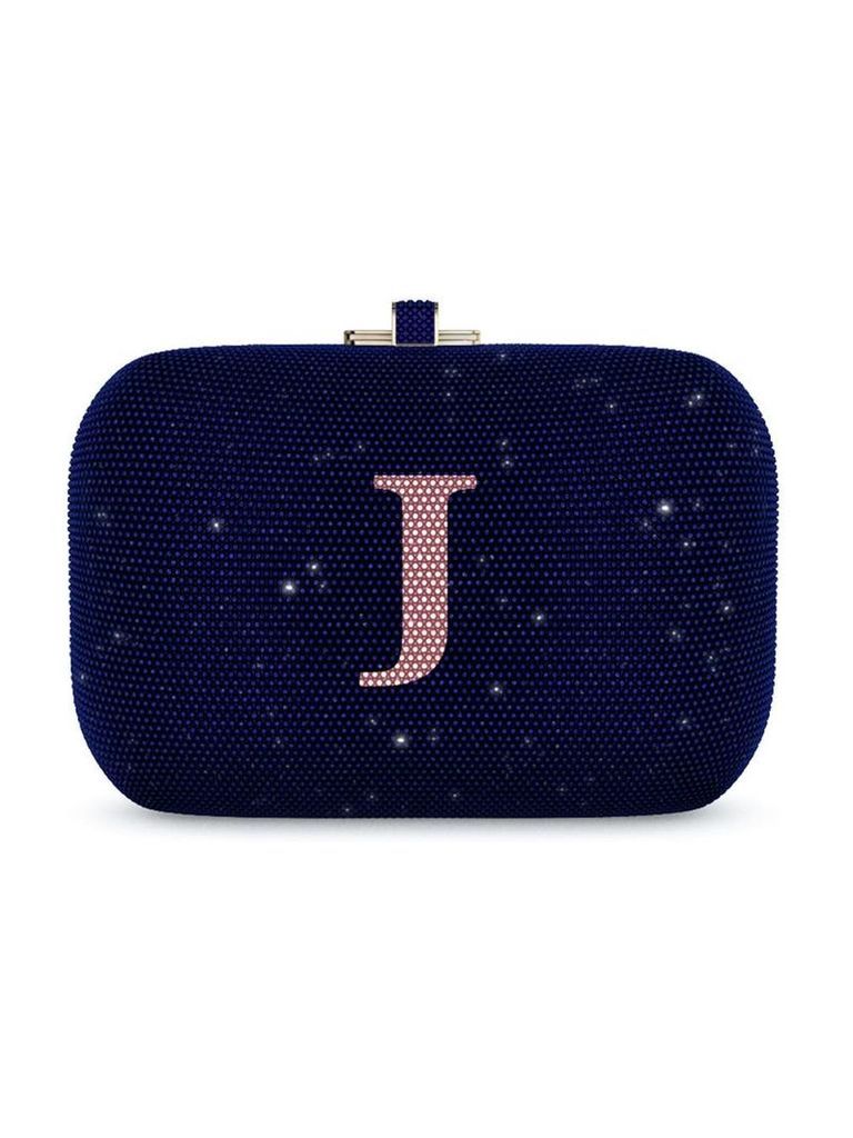 Judith Leiber Slide Lock Customizable Monogram bag - Blue