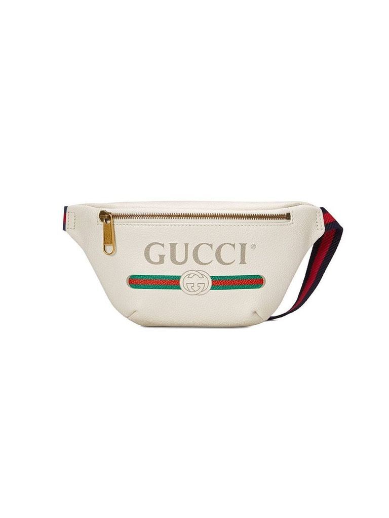 Gucci Gucci Print small belt bag - White