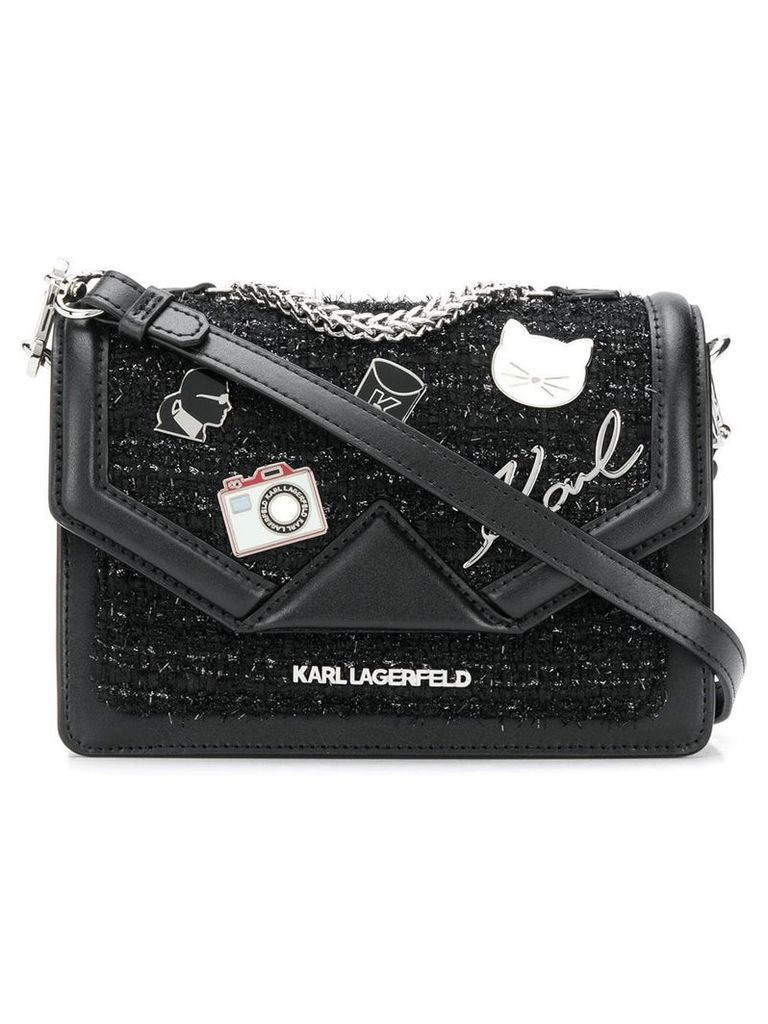 Karl Lagerfeld K/Klassik Pins shoulder bag - Black