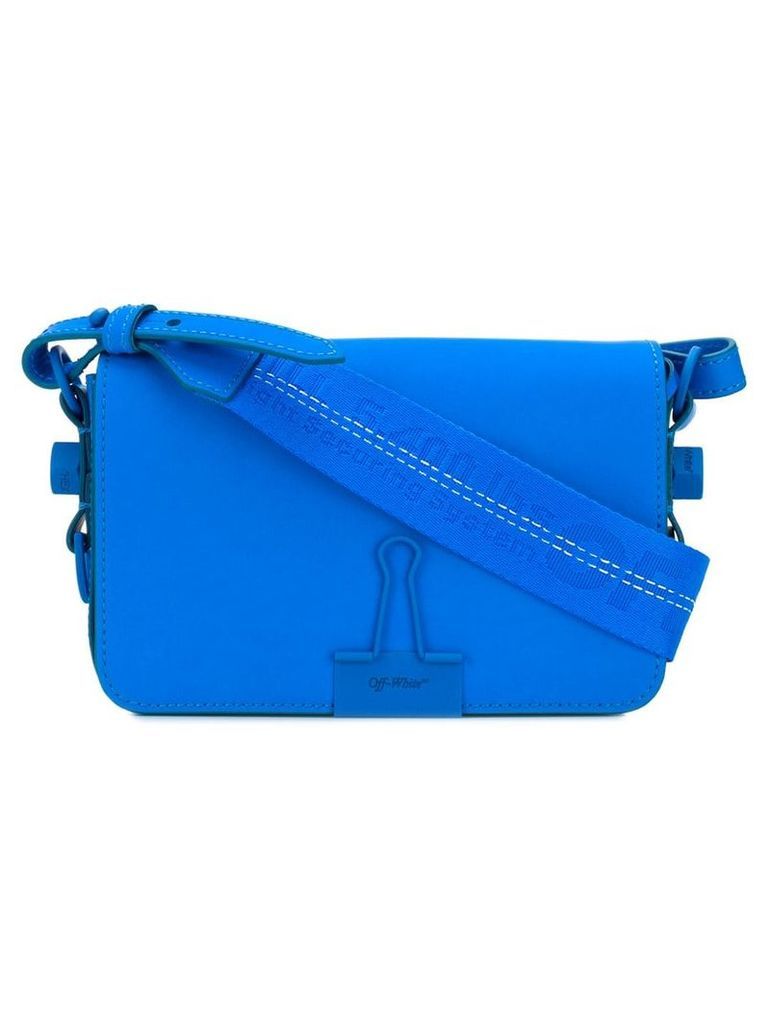 Off-White mini flap crossbody bag - Blue
