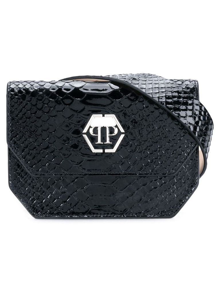 Philipp Plein embossed belt bag - Black