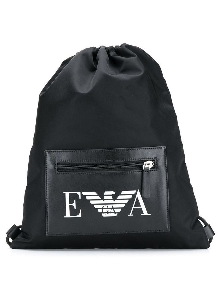Emporio Armani branded gym bag - Black