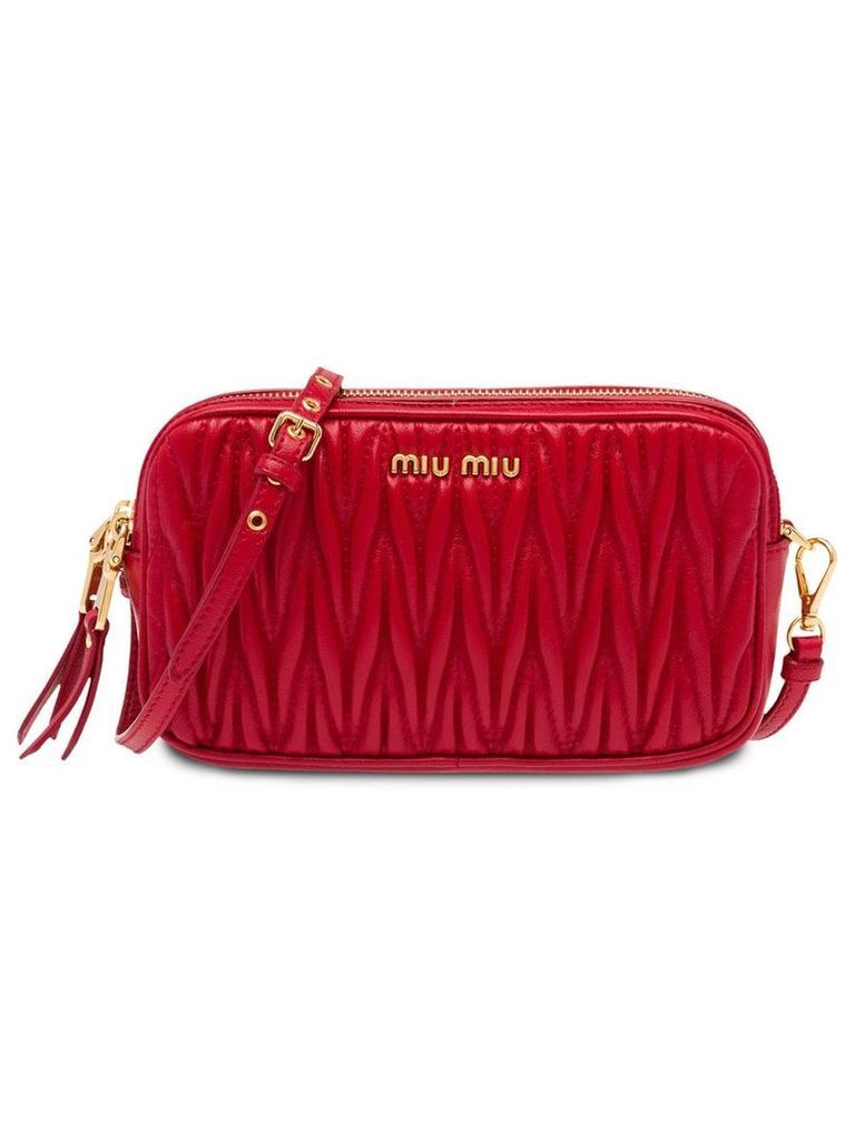Miu Miu Matelassé crossbody bag - Red