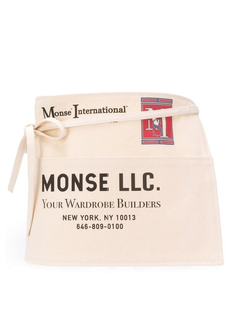 Monse printed belt bag - NEUTRALS