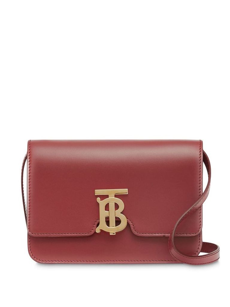 Burberry Small Leather TB Bag - Red