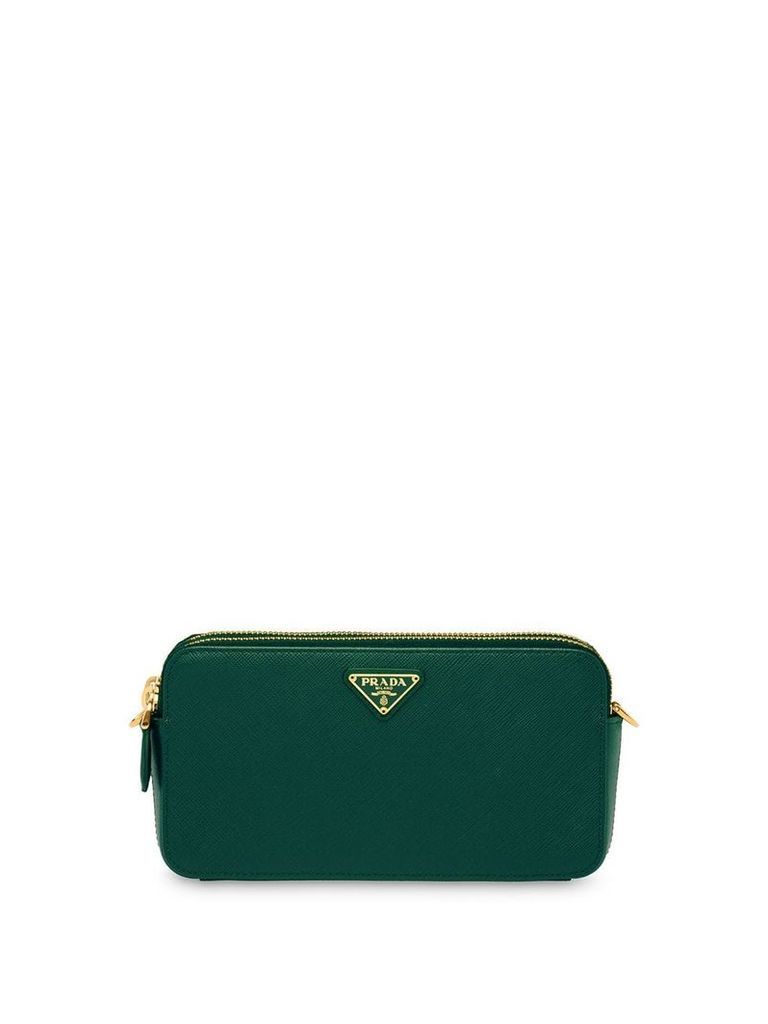 Prada Saffiano leather mini shoulder bag - Green
