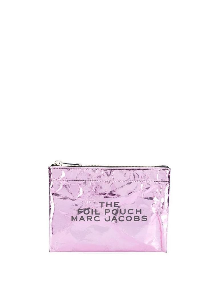Marc Jacobs Foil flat pouch - PINK