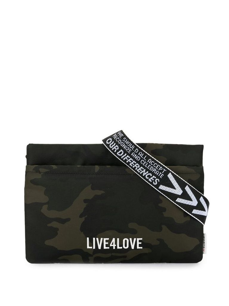 Ports V Live 4 Love camouflage shoulder bag - Green