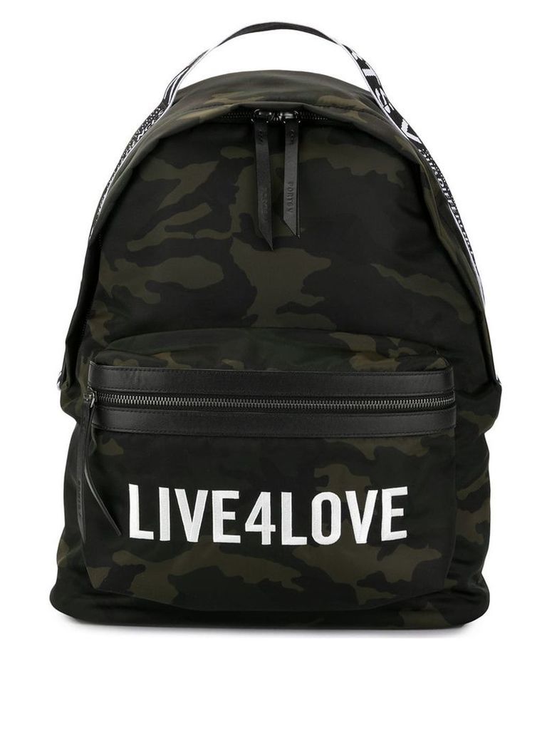 Ports V Live 4 Love camouflage print backpack - Green