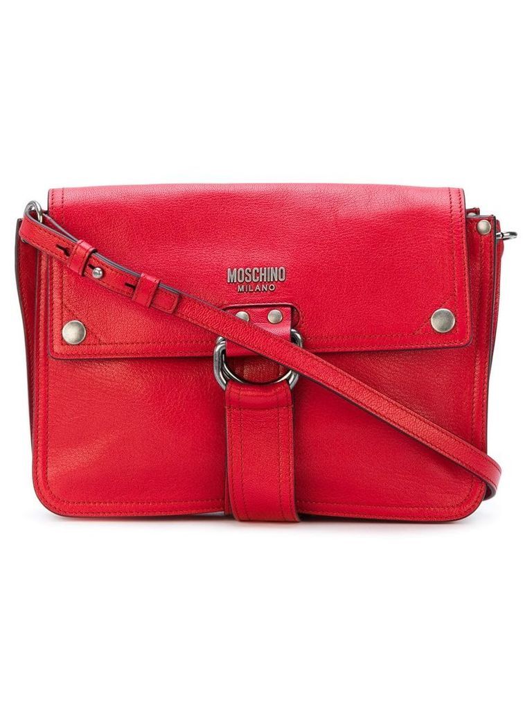 Moschino D-ring strap satchel - Red