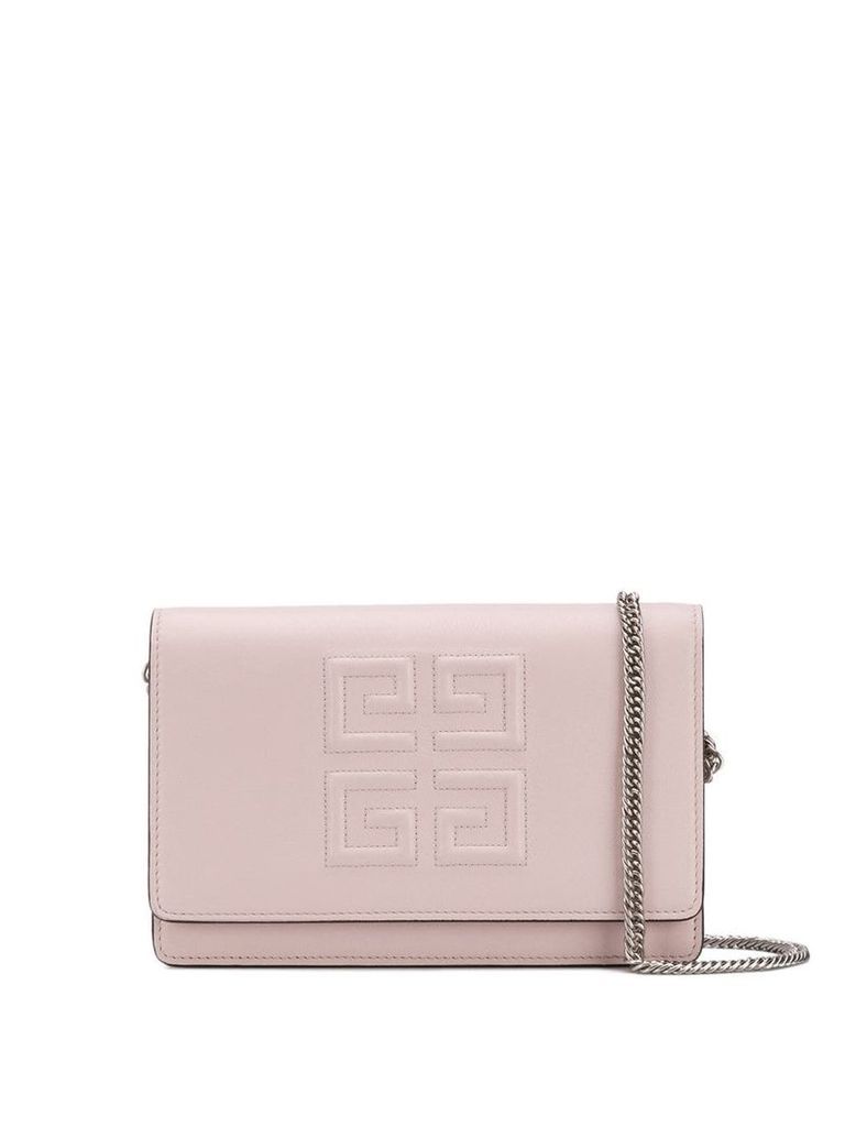Givenchy logo embossed shoulder bag - Pink