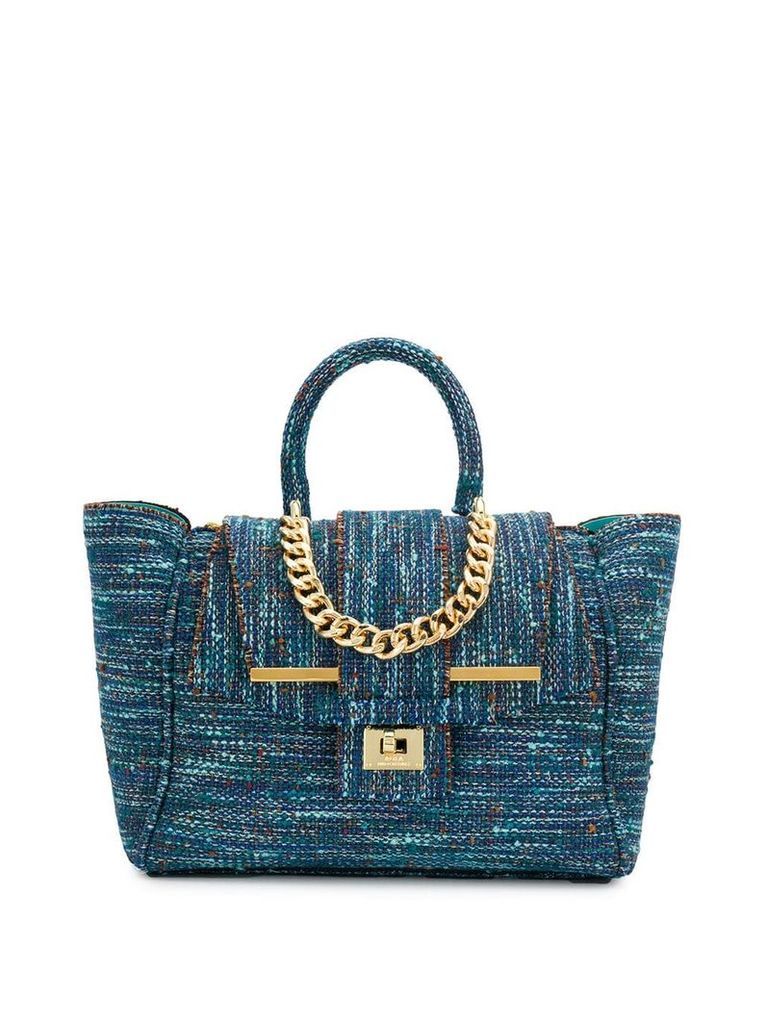 Alila tweed tote bag - Blue