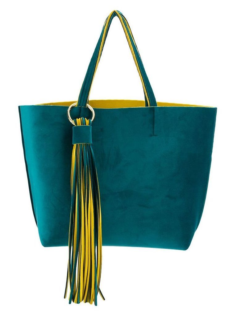 Alila fringed embellished tote bag - Yellow