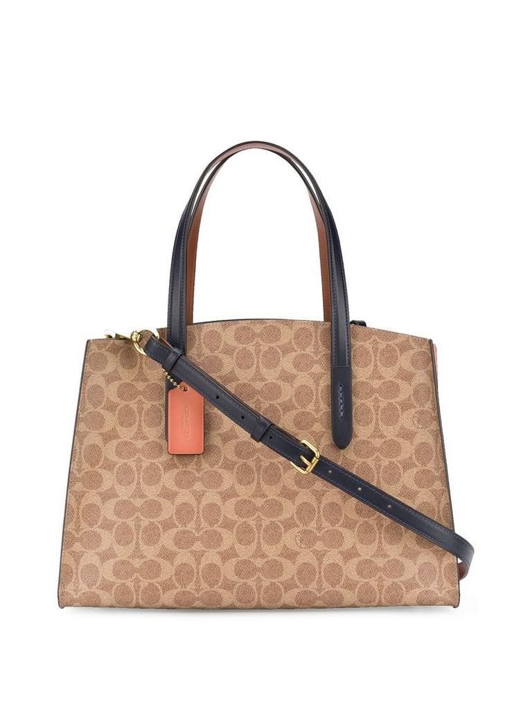 Coach coated canvas tote - Neutrals