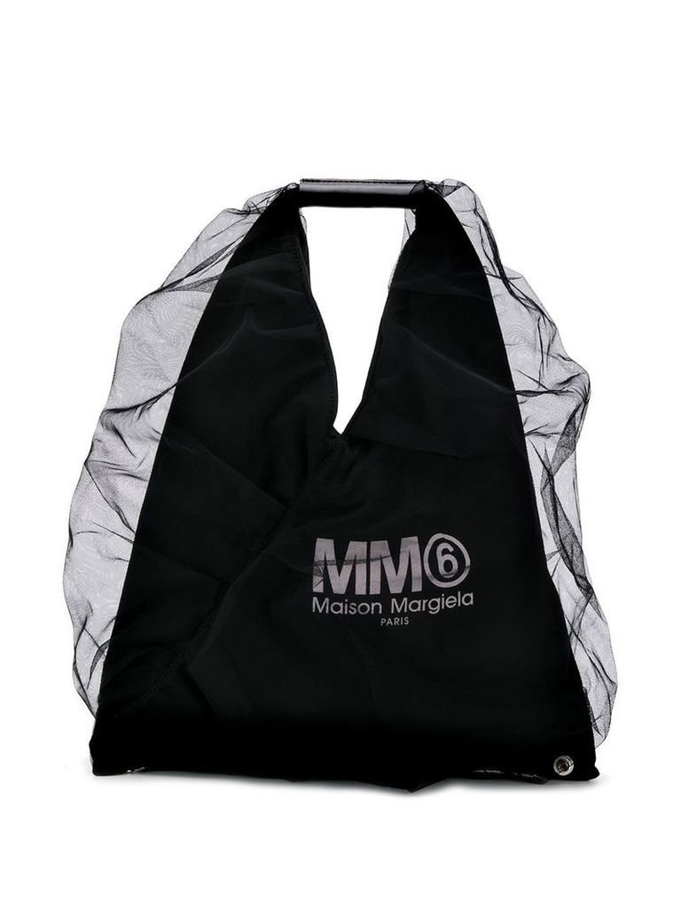 Mm6 Maison Margiela Japanese tulle tote bag - Black