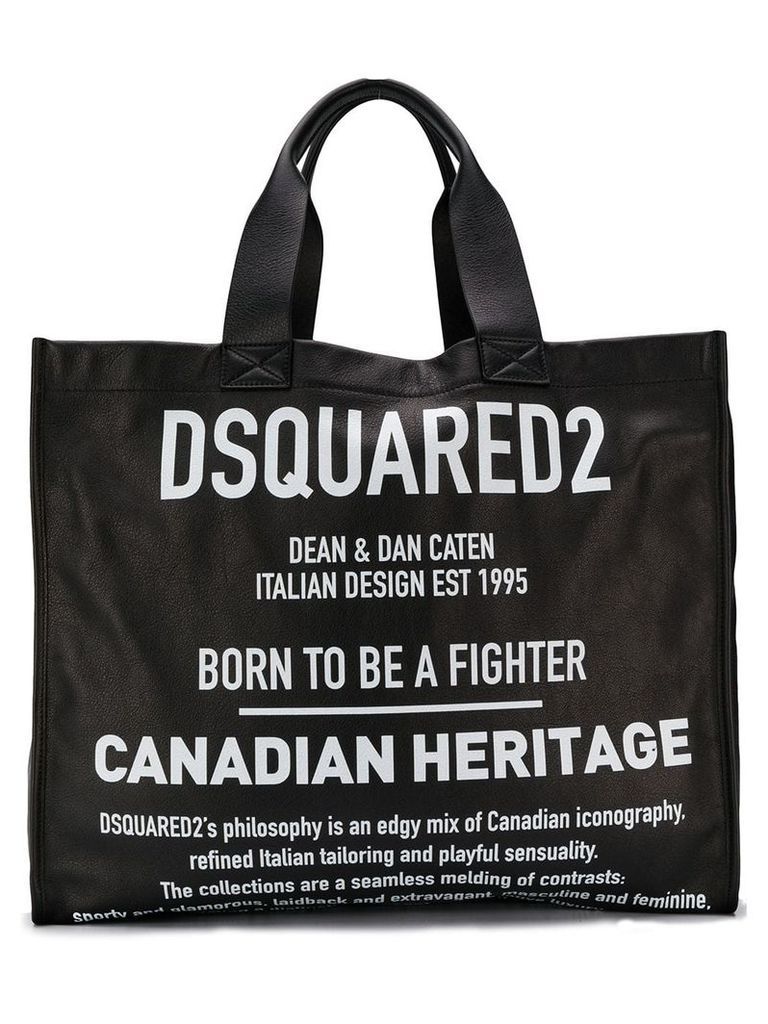 Dsquared2 large logo tote bag - Black