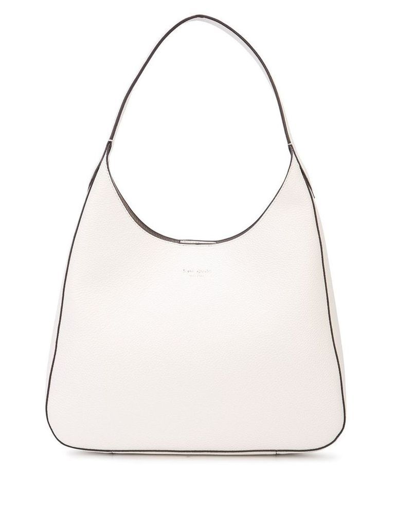 Kate Spade contrast piped trim shoulder bag - White