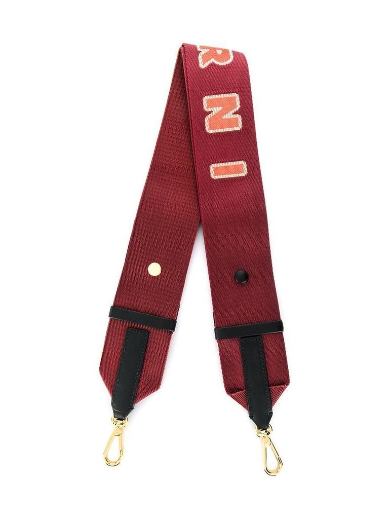 Marni logo bag strap - Red