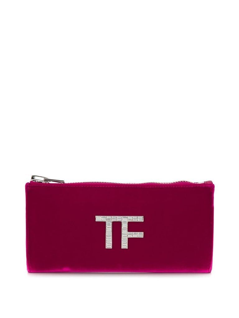 Tom Ford velvet clutch bag - PINK
