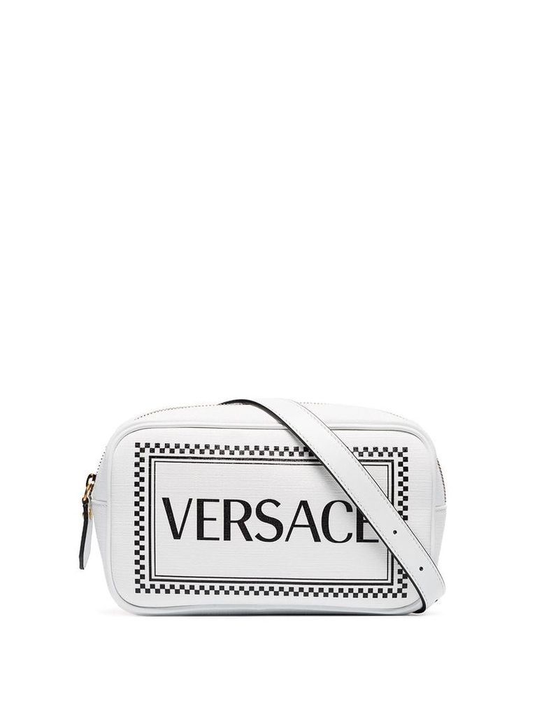 Versace logo-print belt bag - White