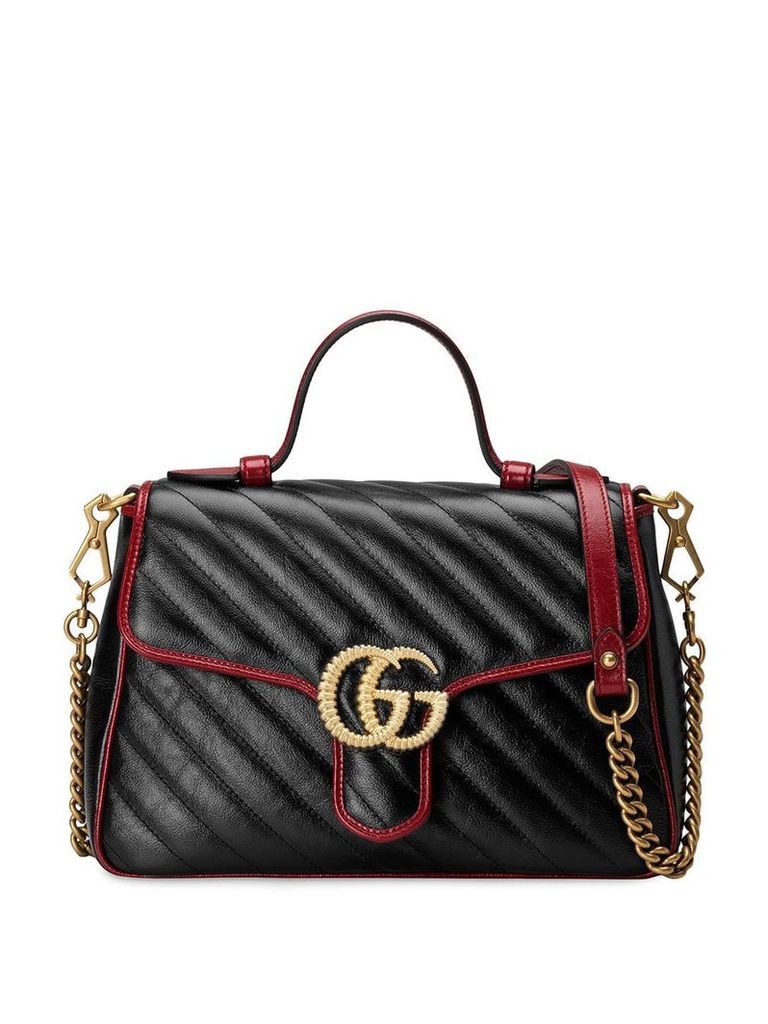 Gucci GG Marmont small top handle bag - Black