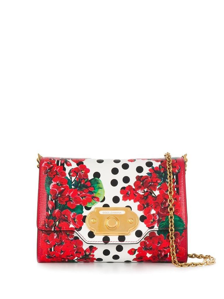 Dolce & Gabbana floral print crossbody bag - Red